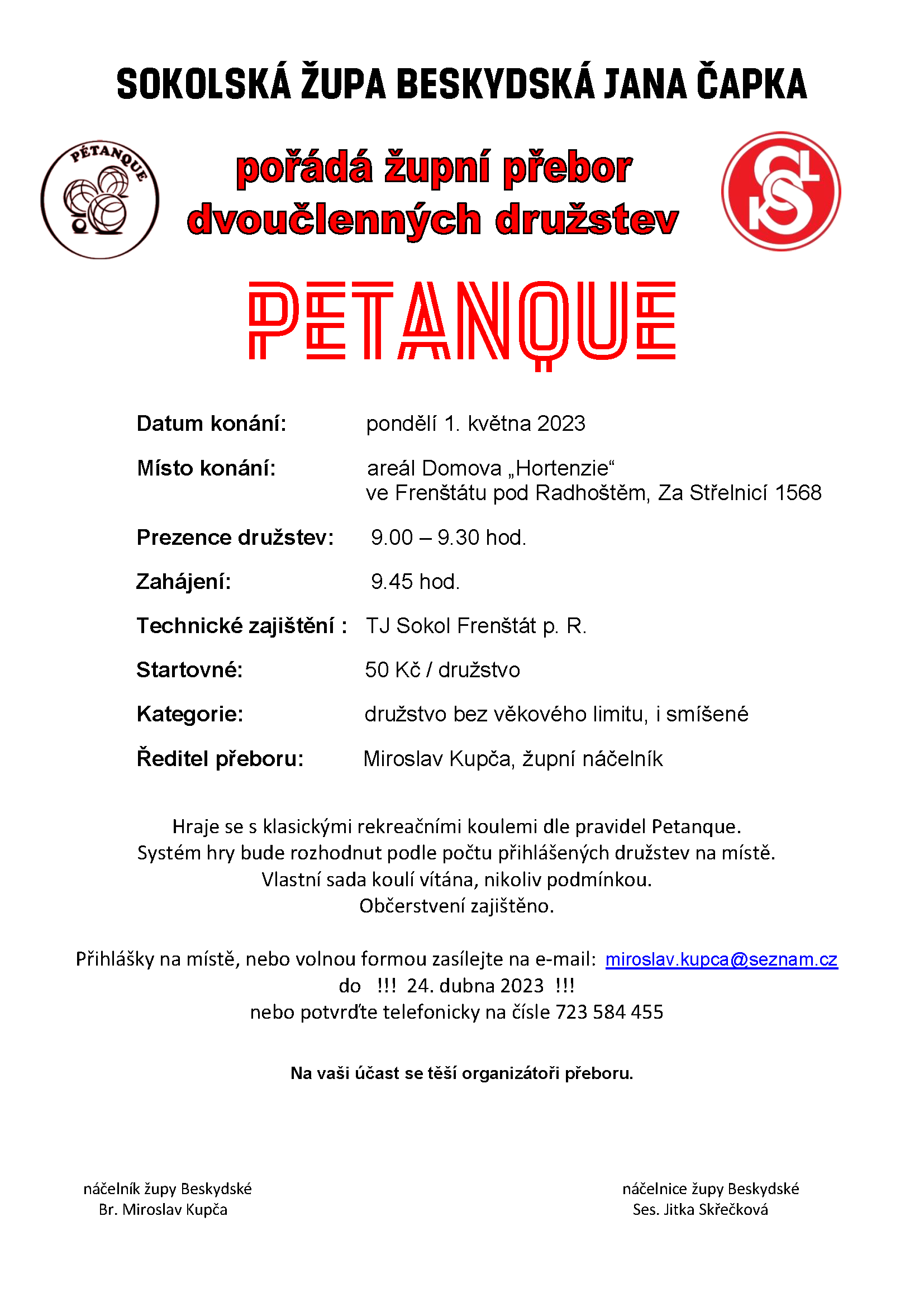 Petanque - župní přebor