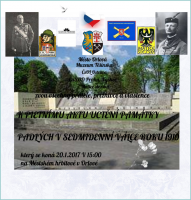 Pietní akt k uctění památky padlých v sedmidenní válce roku 1919